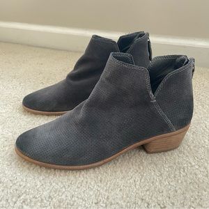 Dolce Vita gray suede booties